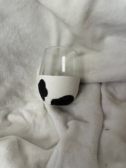 Cow Print / 14oz Wine Glass