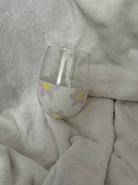 Flowers / 14oz Wine Glass
